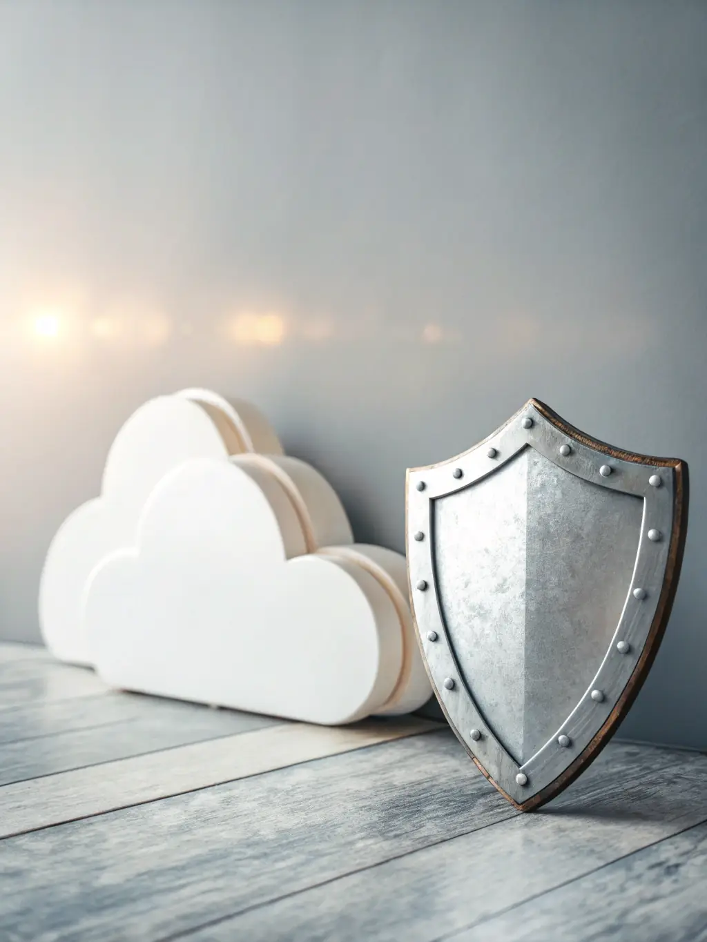 An image depicting a secure cloud environment, with data encryption symbols and network connections, representing enhanced security and operational flexibility for a fintech startup.